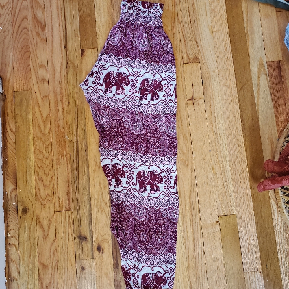 The Elephant Pants Red Lounge Pants